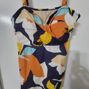 Tankini Swim Top EVRI 2X Floral